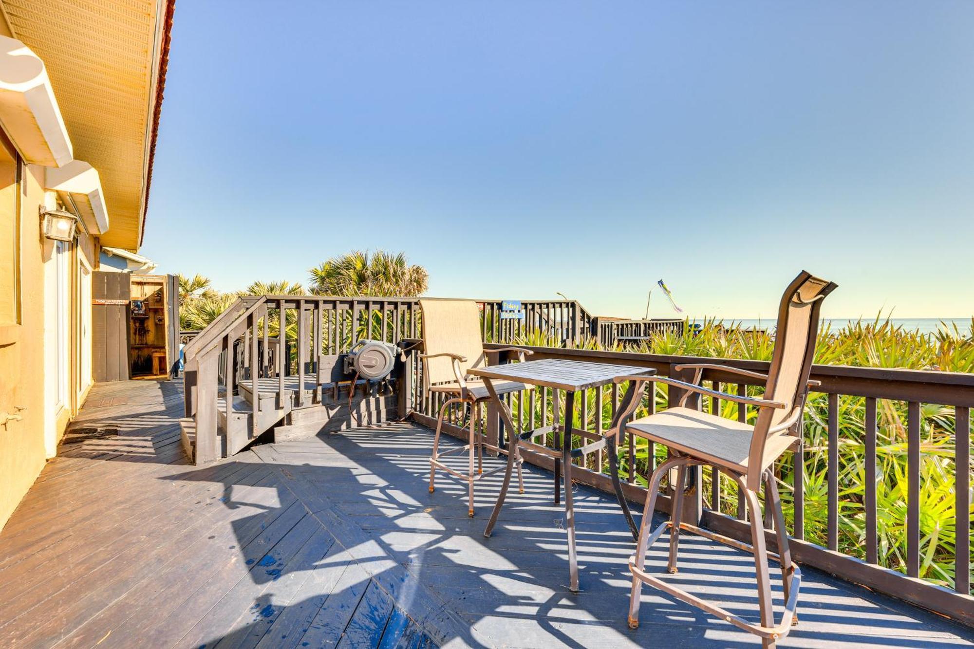 Oceanfront Oasis In Flagler Beach With Deck And Views! Eksteriør bilde