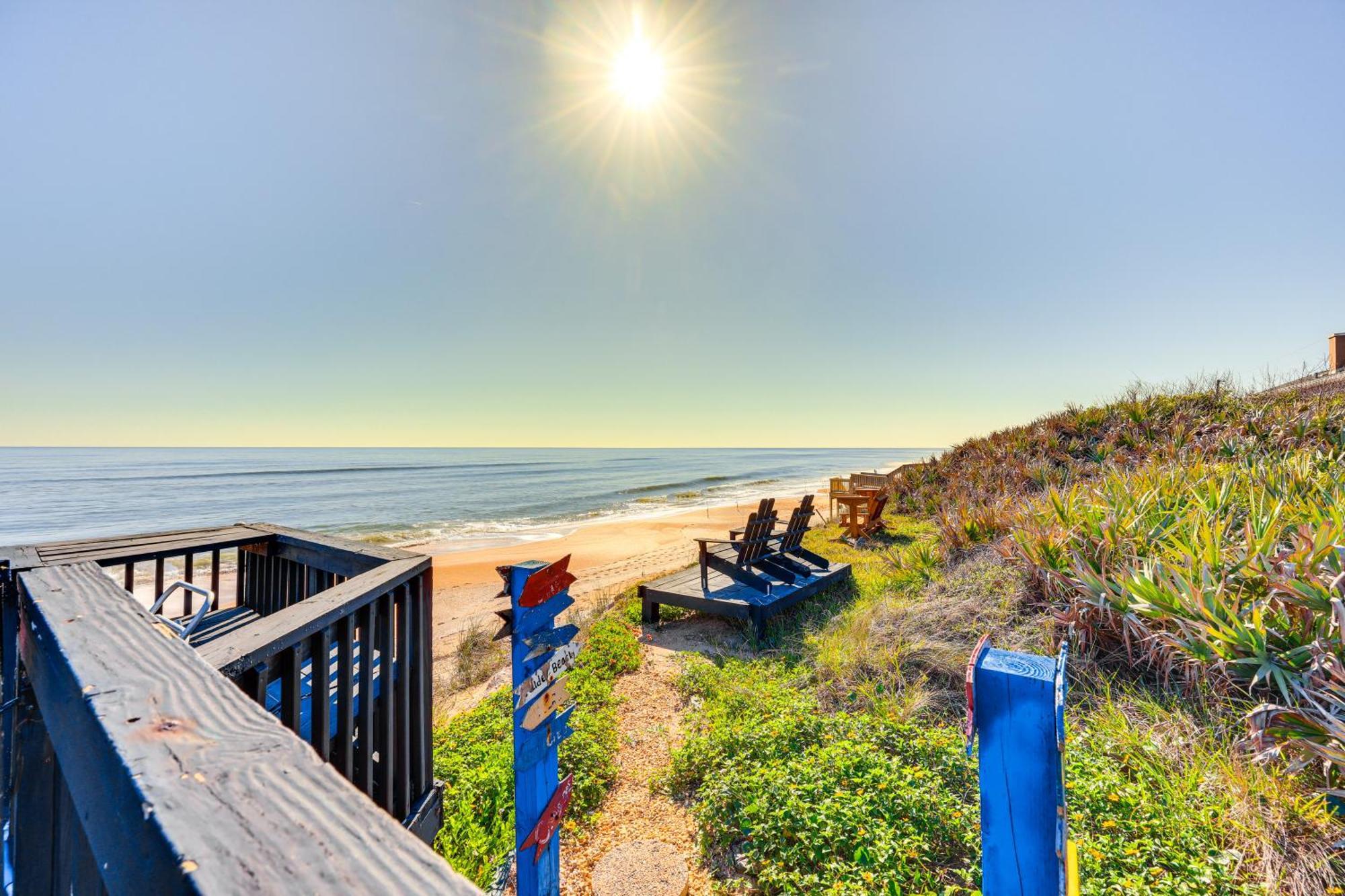 Oceanfront Oasis In Flagler Beach With Deck And Views! Eksteriør bilde